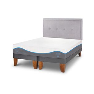 Cama Europea Cic Alaska / 2 Plazas / Base Dividida + Respaldo