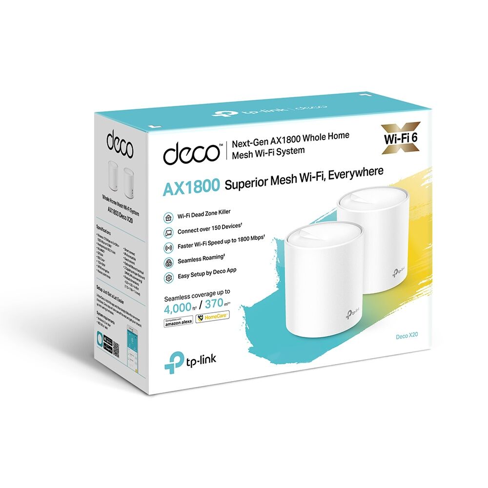 Sistema Tp-link Ax1800 Whole Home Mesh Wi-fi 6 Decox20 2pack image number 2.0
