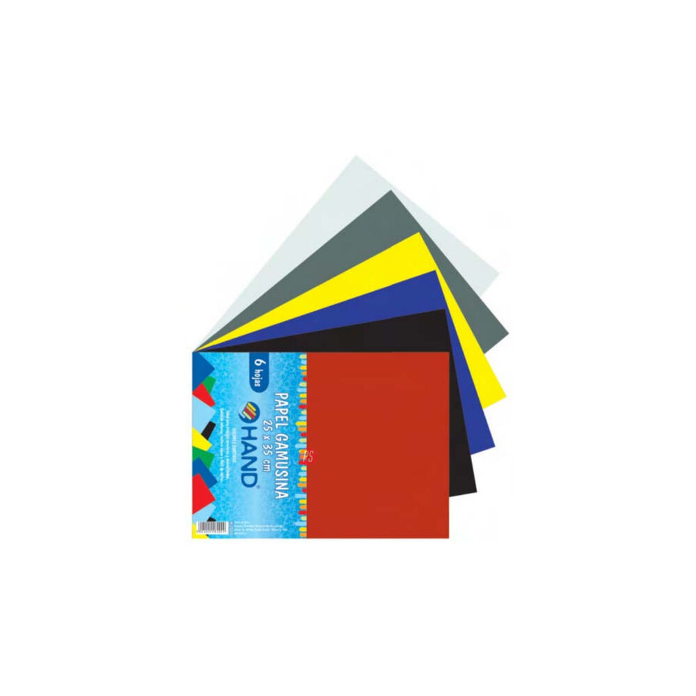 Pack 60 Hojas Papel Gamusina 25x35cms Colores - Ps image number 1.0