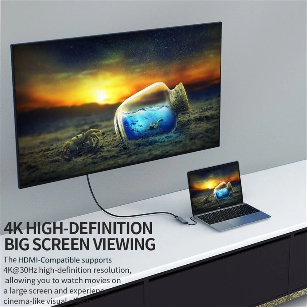 Hub Multipuerto Type-c (5en1) Pro Hdmi 4k Pd 100w + Usb 3.0 image number 3.0