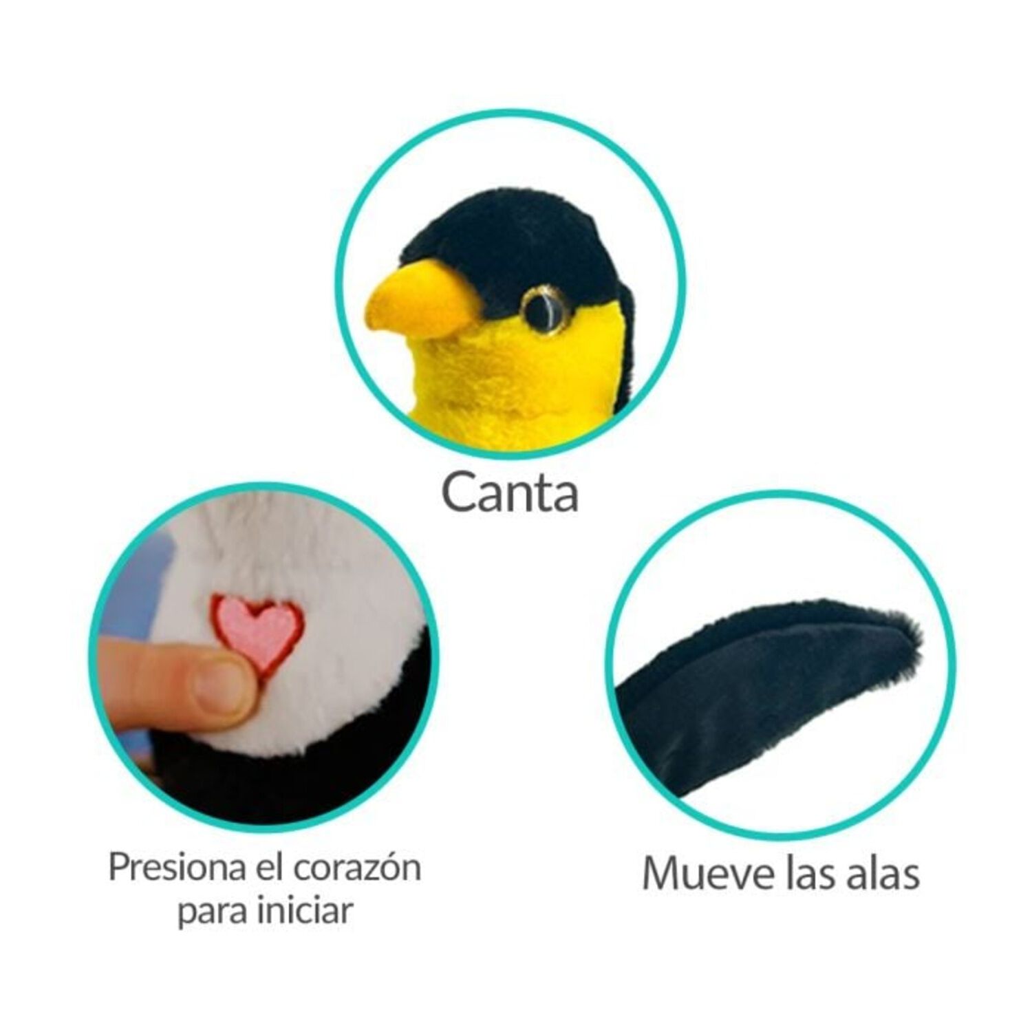 Peluche Repite Canta Aletea Happy Yappers Flamengo image number 5.0