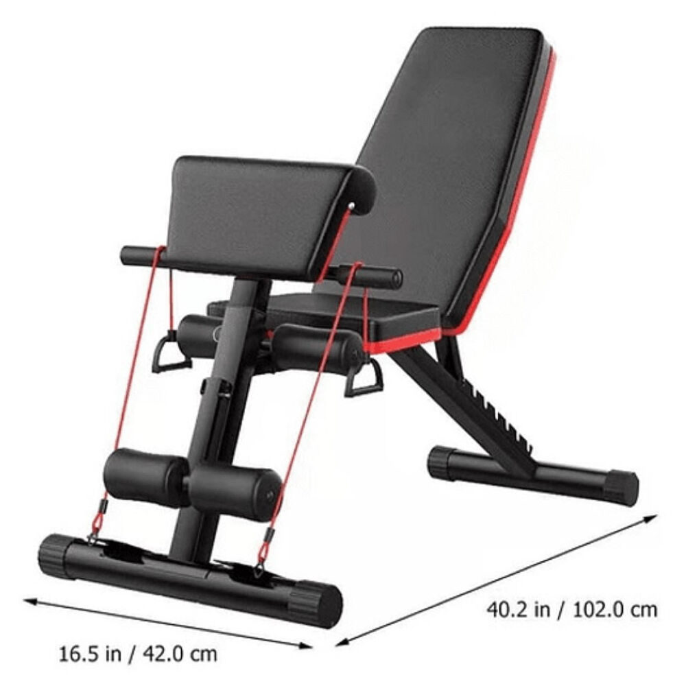 Banca Abdominal Ajustable Full Biceps Con Bandas Sportime image number 4.0