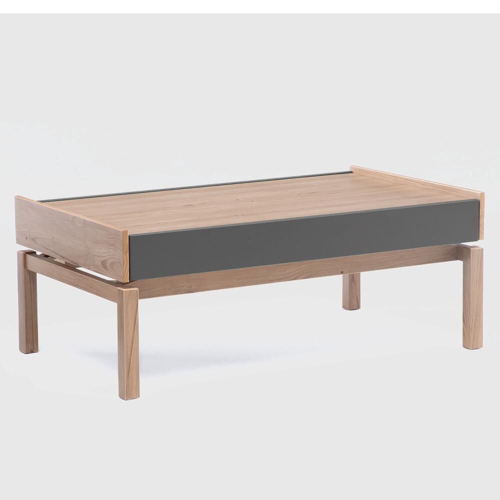 Mesa De Centro Barcelona 1 Caj&oacute;n Grafito-roble image number 2.0