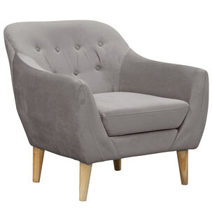 Poltrona 1c Norway Felpa Gris 85x87x90