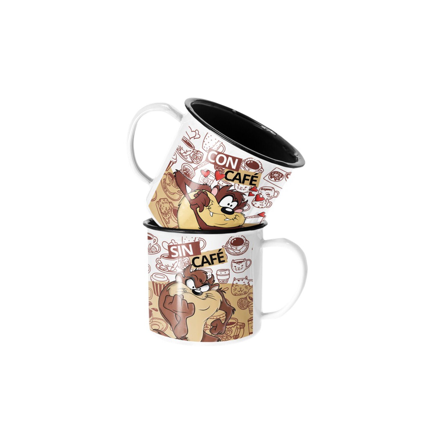 Taza Enlozada Lechera Demonio De Tazmania Con Y Sin Cafe image number 0.0
