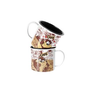 Taza Enlozada Lechera Demonio De Tazmania Con Y Sin Cafe