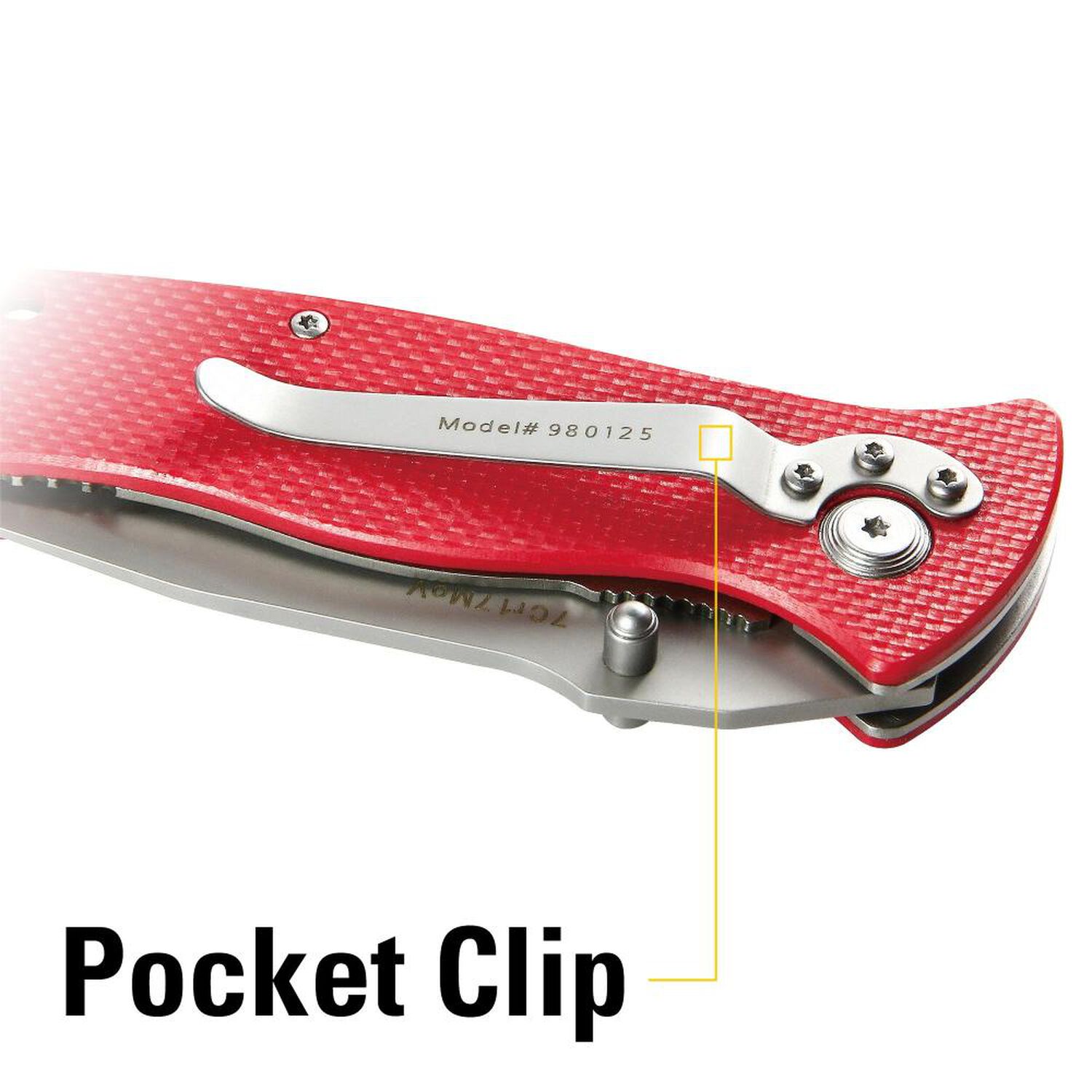 Cuchillo Navaja Plegable Cat 980125 Punta Curva image number 4.0