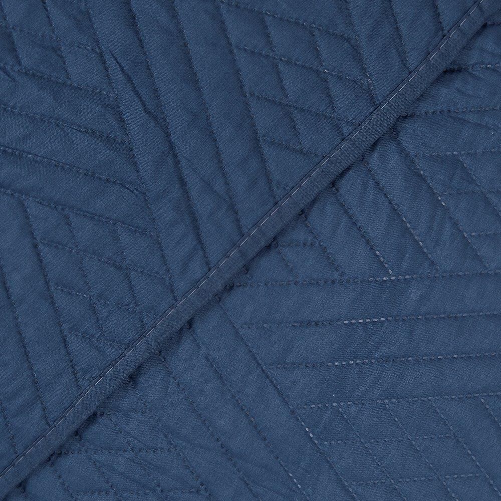 Set Quilt Liso + Sabana Liso King Azul image number 1.0