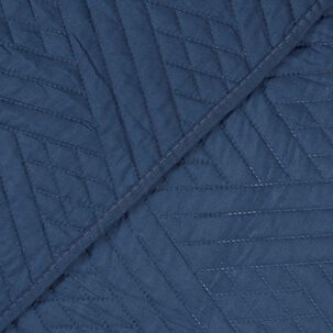 Set Quilt Liso + Sabana Liso King Azul