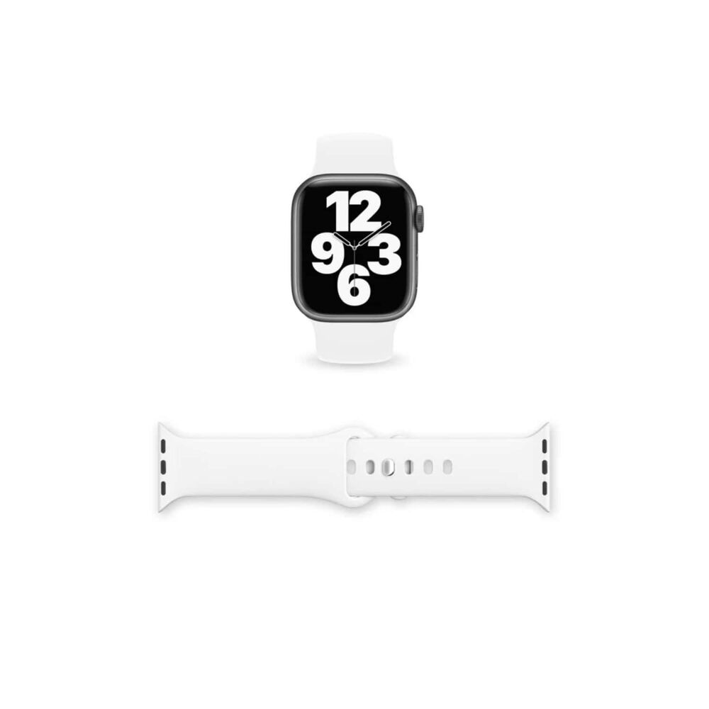 Correa Apple Watch Silicona Blanco S/m 42x44x45mm image number 3.0