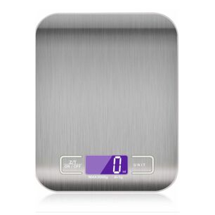 Balanza De Cocina Plateada 18cm Precisi&oacute;n Alta Calidad