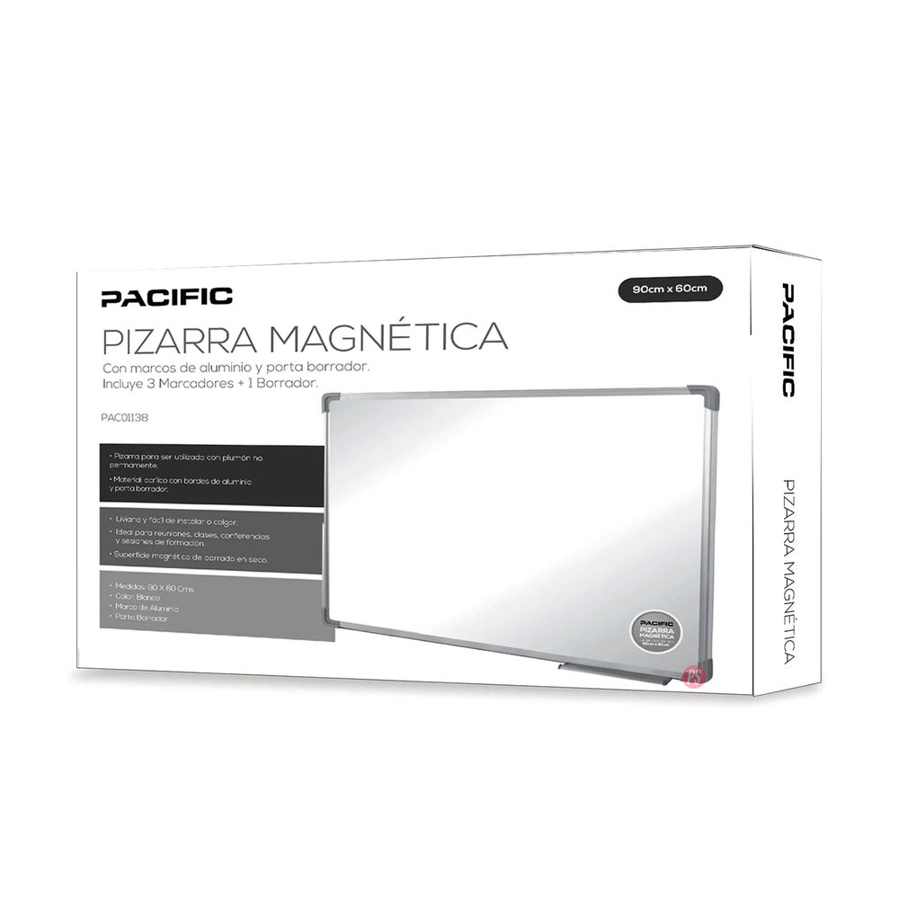 Pizarra Acr&iacute;lica Magn&eacute;tica 90x60cms Incluye Borrador - Ps image number 2.0