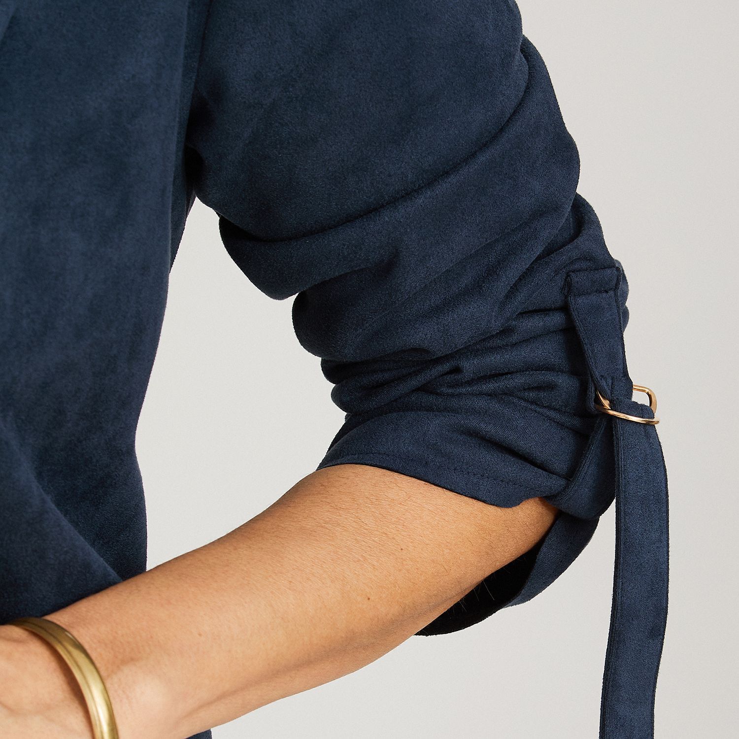 Tapado Manga Larga Roll Up Cuello Solapa Mujer Lorenzo Di Pontti image number 3.0