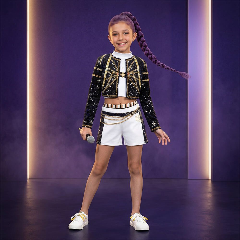 Disfraz Kpop Guerreras K-pop Rumi Mira Zoey Huntrix Para Ni&ntilde;as image number 0.0
