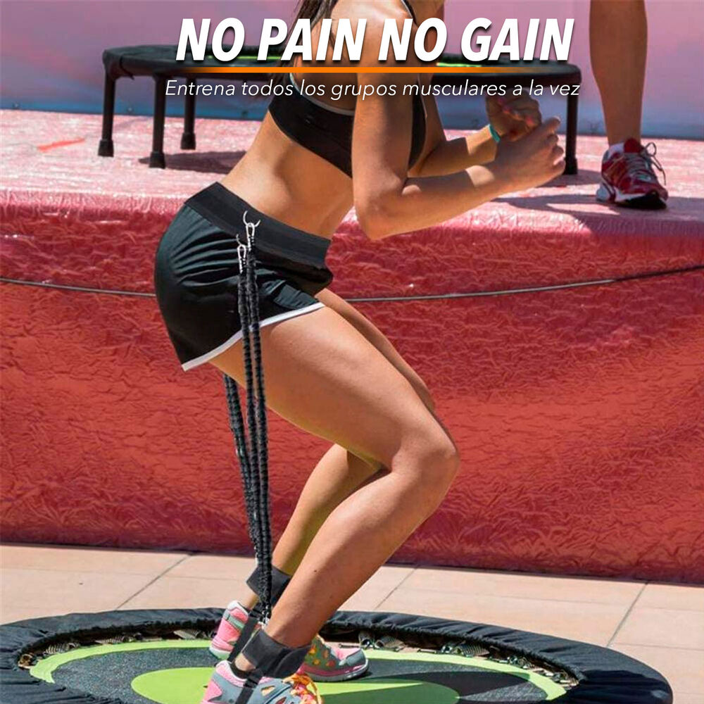 Set De Entrenamiento De Saltos Y Resistencia Negro image number 4.0