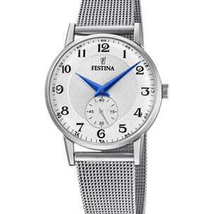 Reloj F20572/1 Festina Plateado Mujer Retro