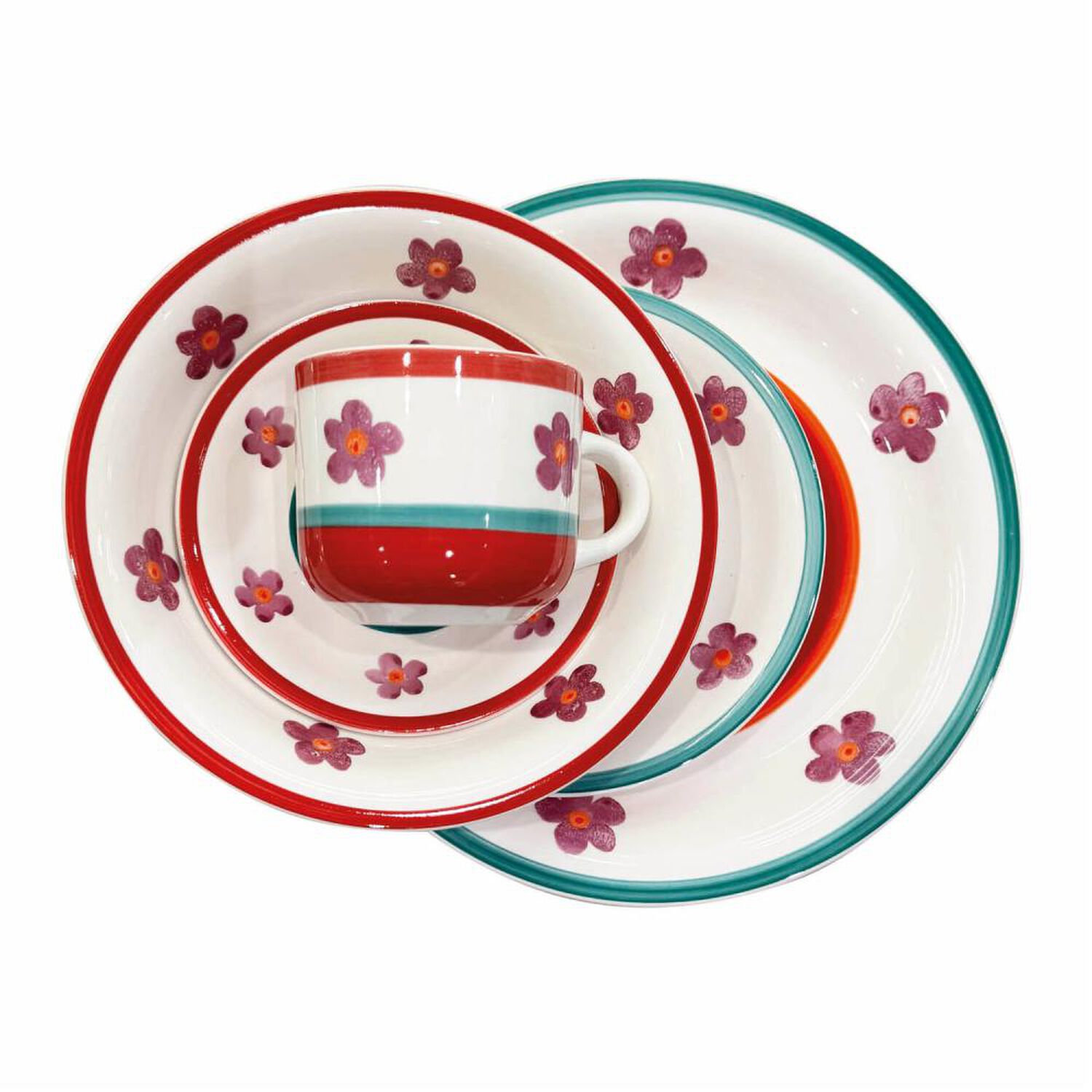 Juego De Vajilla Casaideal Flor / 30 Piezas / 6 Personas image number 0.0