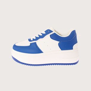 Zapatilla Plataforma Blanco/azul Art. 5s209b0055royalblue
