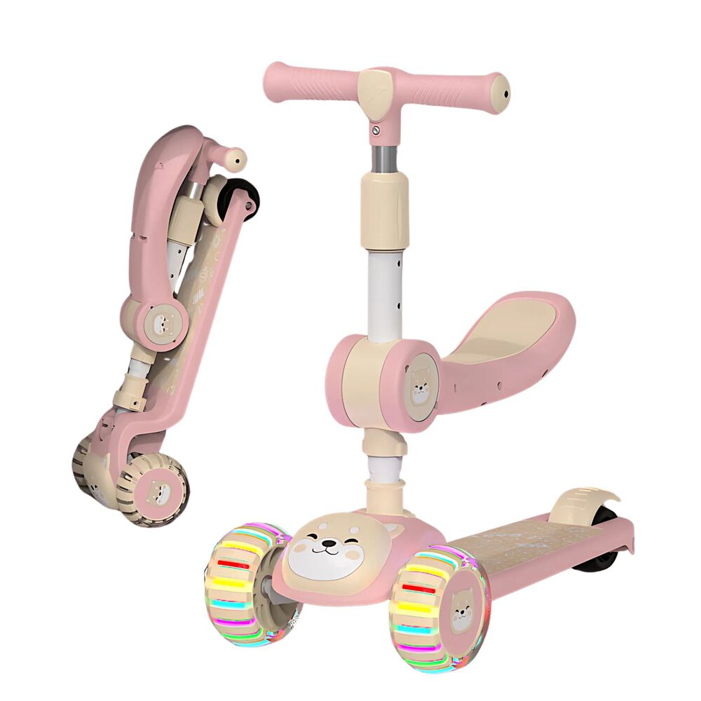 Scooter Plegable Monopatin Ajustable Con Luces Led image number 0.0