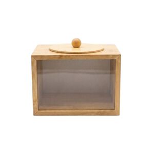 Contenedor Organizador De Cocina Acr&iacute;lico Y Bamb&uacute; 850ml