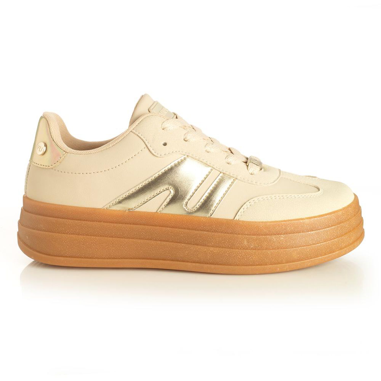 Zapatilla Urbana Mujer Via Uno Oro image number 0.0