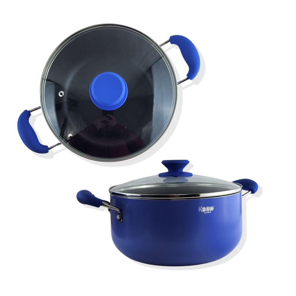 Batería De 7 Piezas Titanium Pro Azul Keep Menaje Cocina image number 3.0