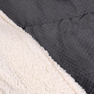 Plumon Coral Emboss 2 Plazas Gris
