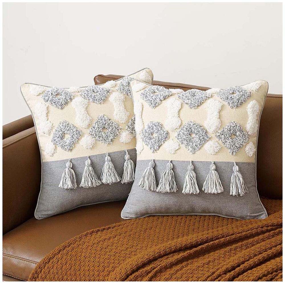Pack De 02 Fundas De Cojin Diseño Boho 45x45 Cm M17 image number 0.0