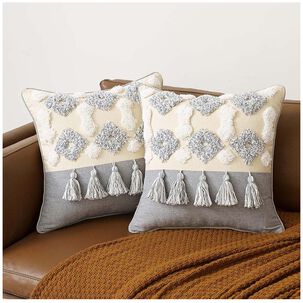 Pack De 02 Fundas De Cojin Diseño Boho 45x45 Cm M17
