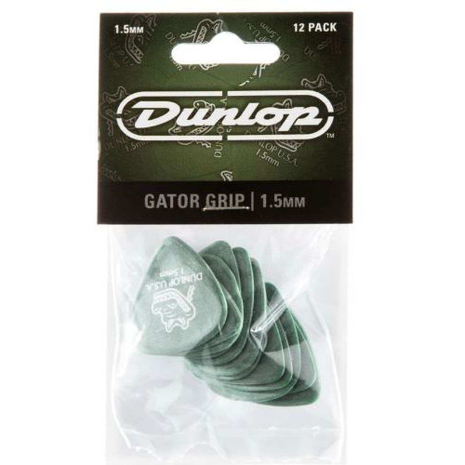 Set U&ntilde;etas Dunlop Gator Grip Verde 1.5mm Dunl417p1.50 image number 2.0