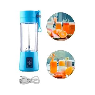 Juguera Licuadora Batidora Jugos Portatil Recargable Usb Azul