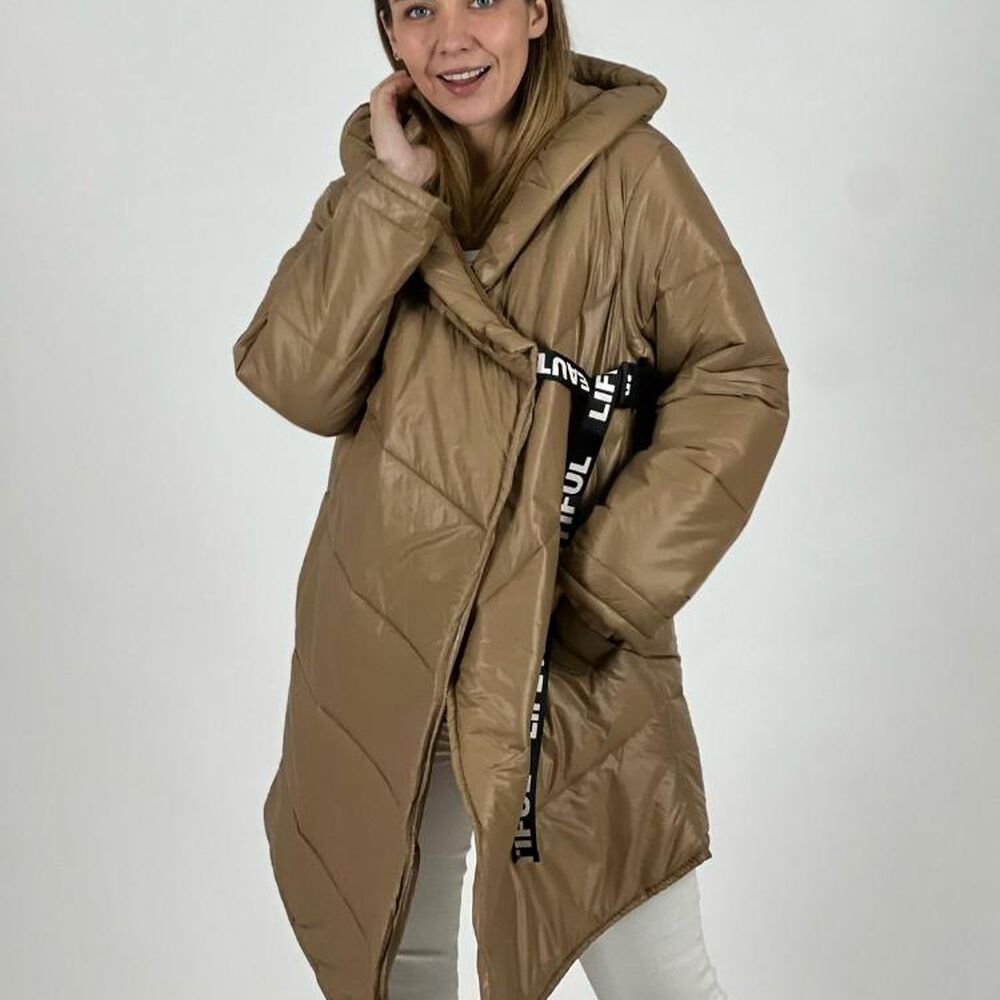 Parka Italiana Cruzada Con Amarre image number 6.0