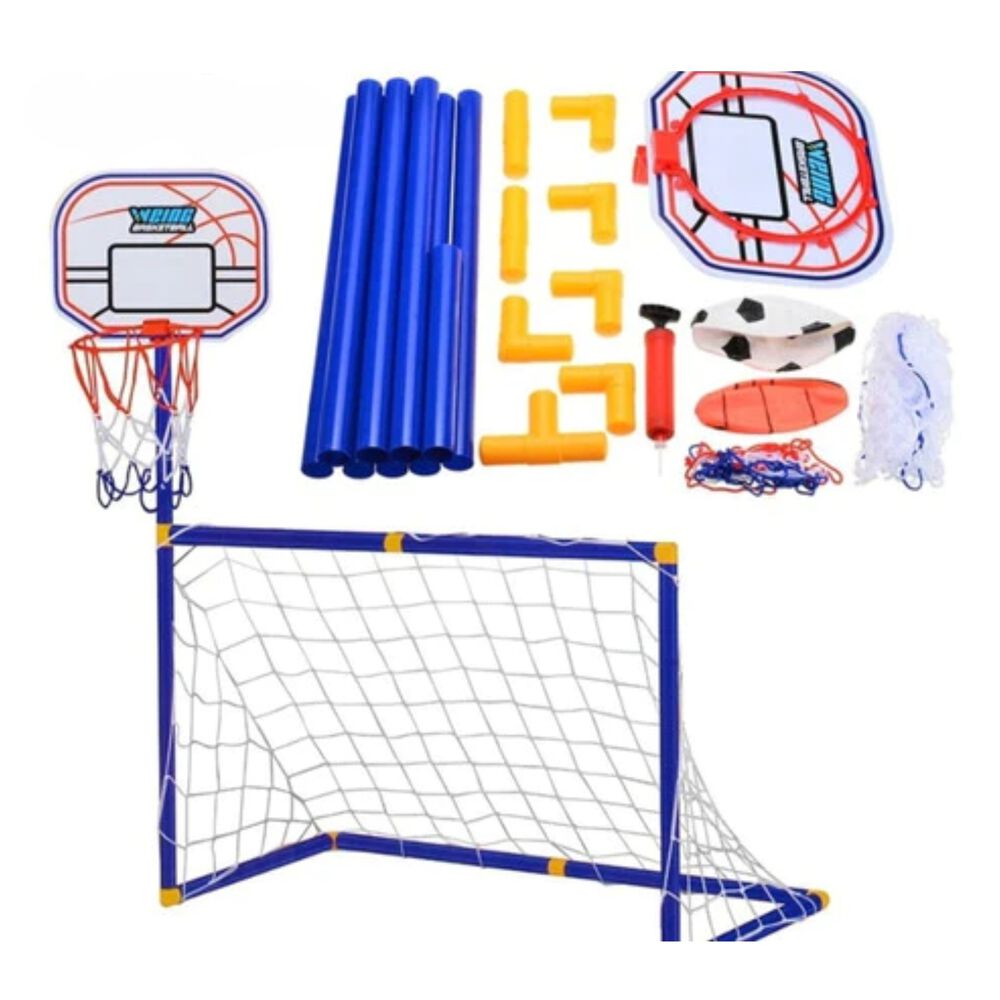Mini Arco De Fútbol Y Basquetbol Juego 2 En 1 image number 1.0