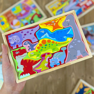 Rompecabeza Puzzle Encaje De Madera Juguete Didactico Ni&ntilde;os