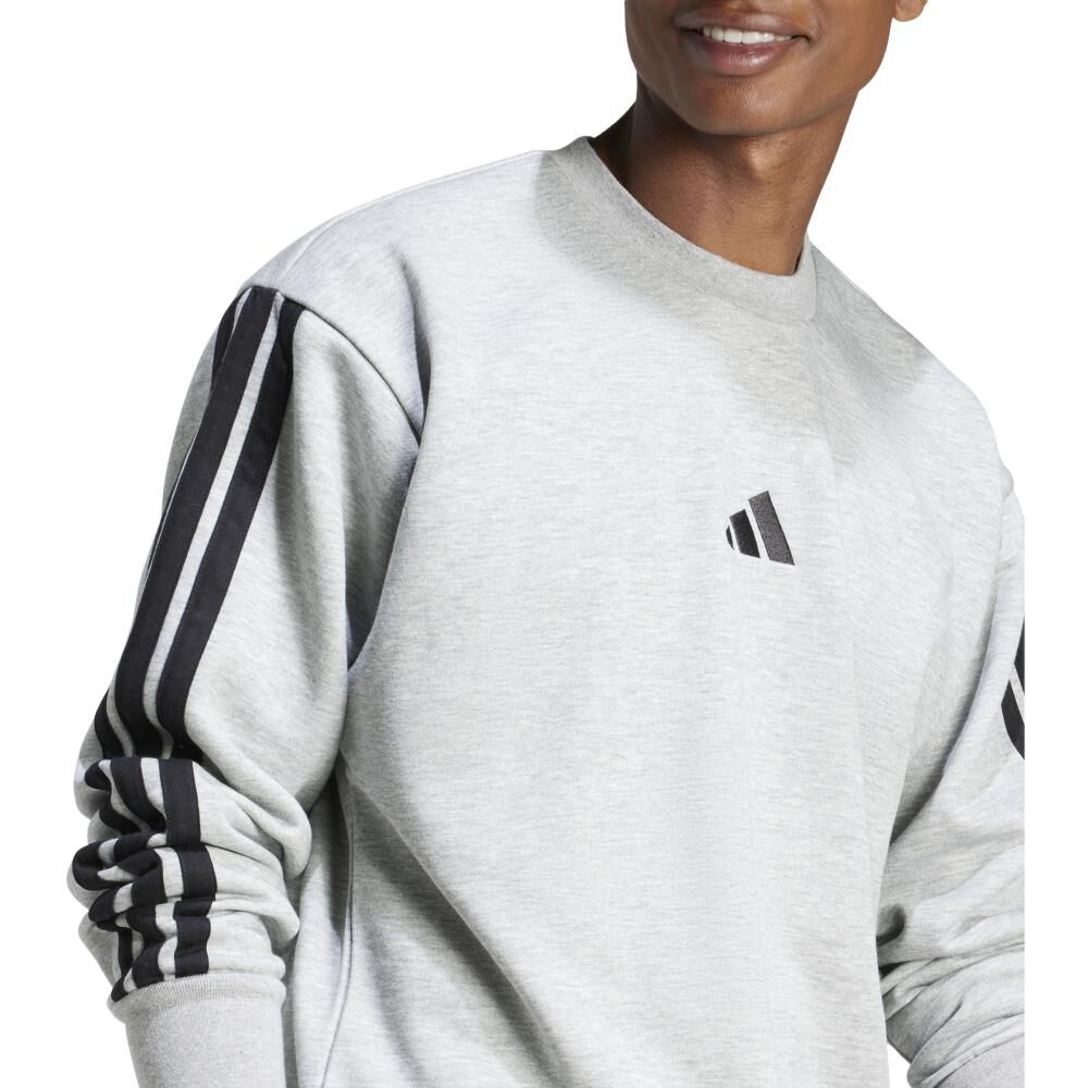 Polerón Hombre Essentials Fleece 3 Tiras Adidas image number 5.0