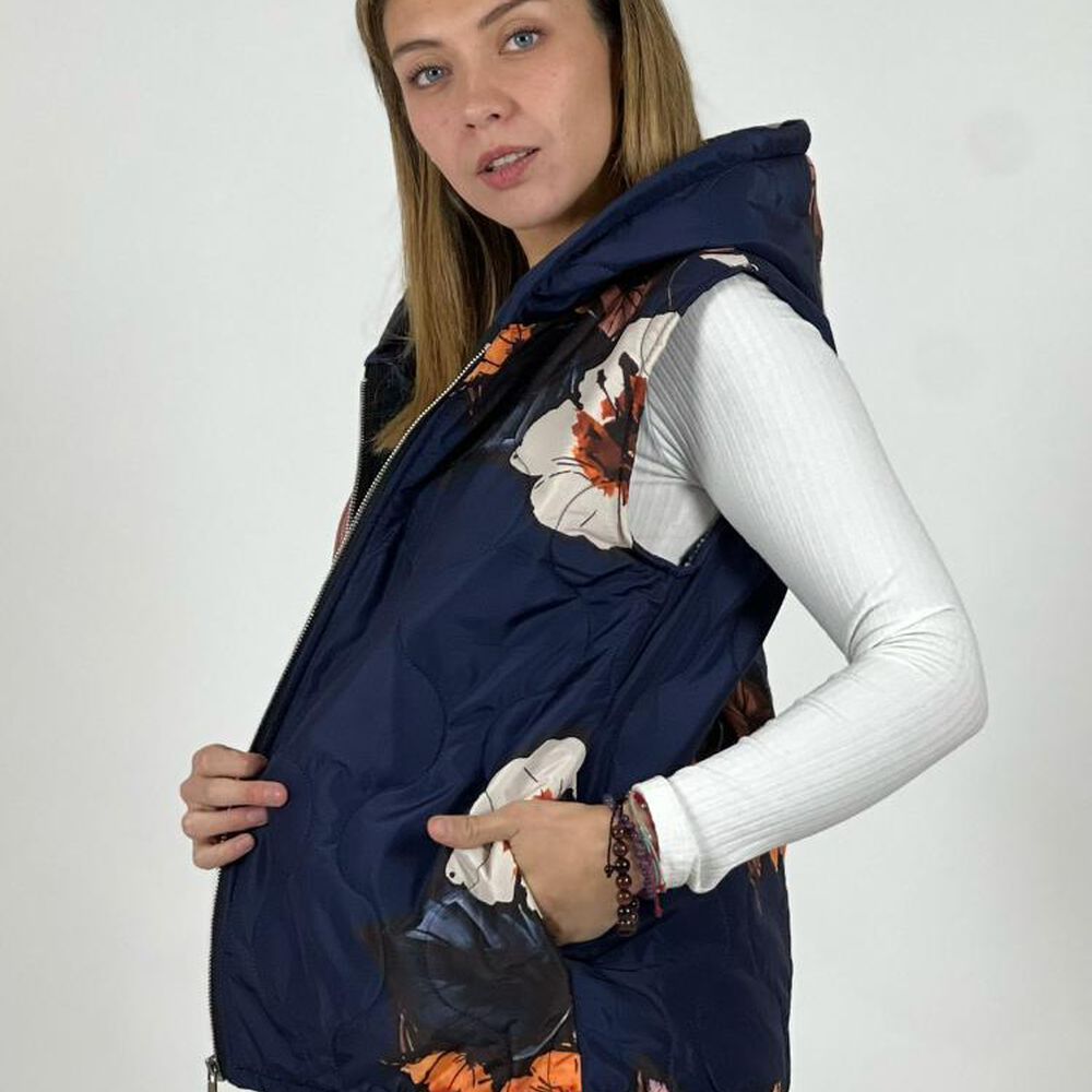 Parka Italiana Corta Estampado Flores image number 20.0
