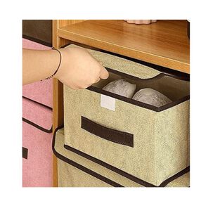 Cajas Organizadoras De Tela Plegables Con Tapas