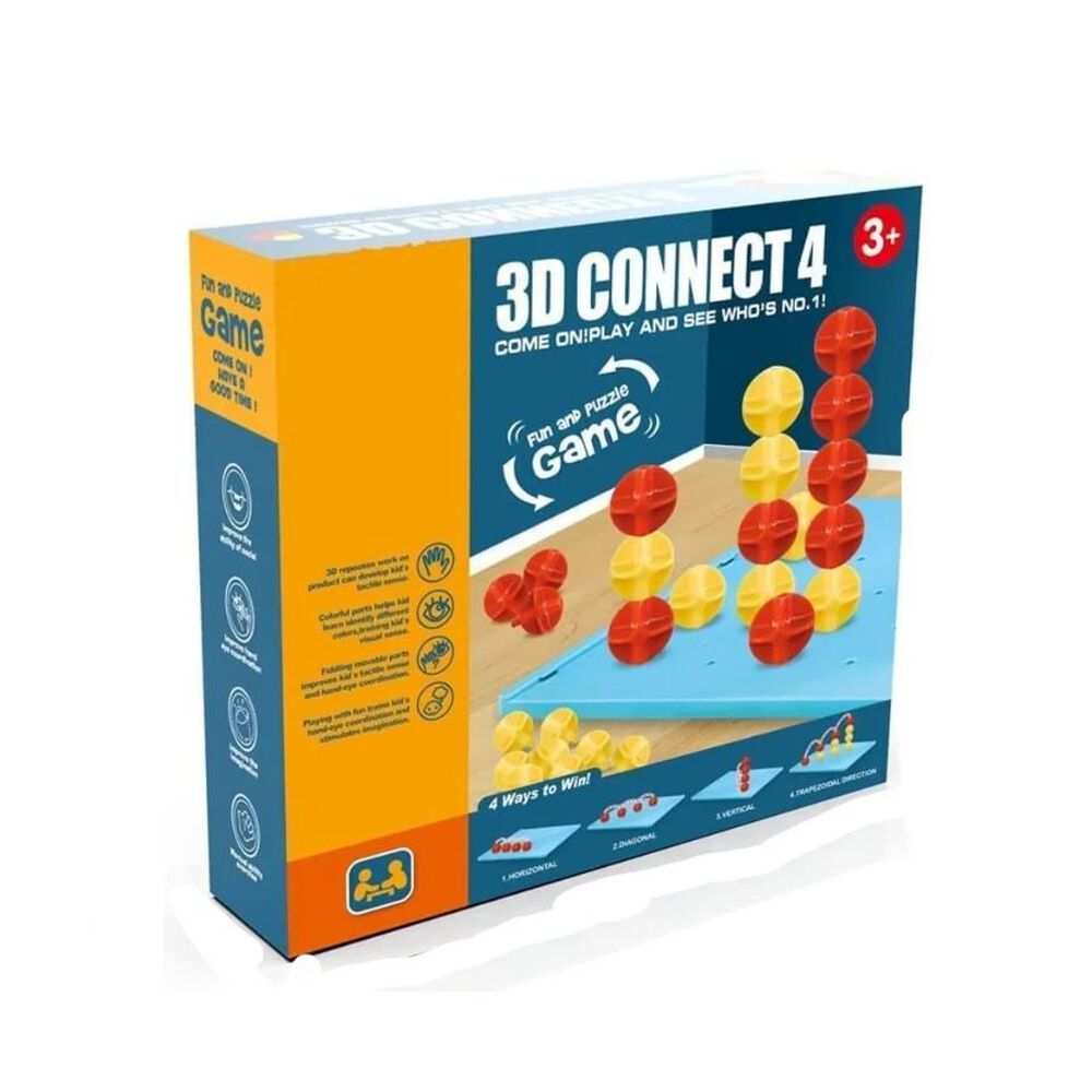 Juego De Mesa 3d Connect 4 image number 0.0