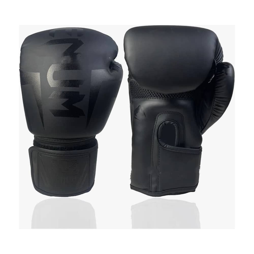 Guantes De Boxeo Profesional De Alta Calidad Negro 14oz image number 1.0