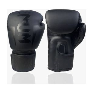 Guantes De Boxeo Profesional De Alta Calidad Negro 14oz