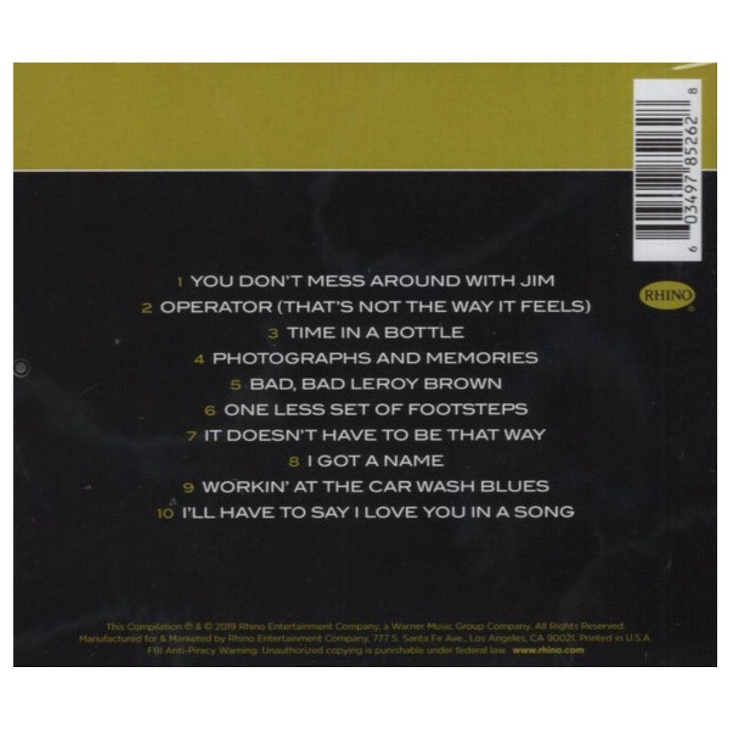 Jim Croce - An Introduction To Jim Croce | Cd image number 1.0