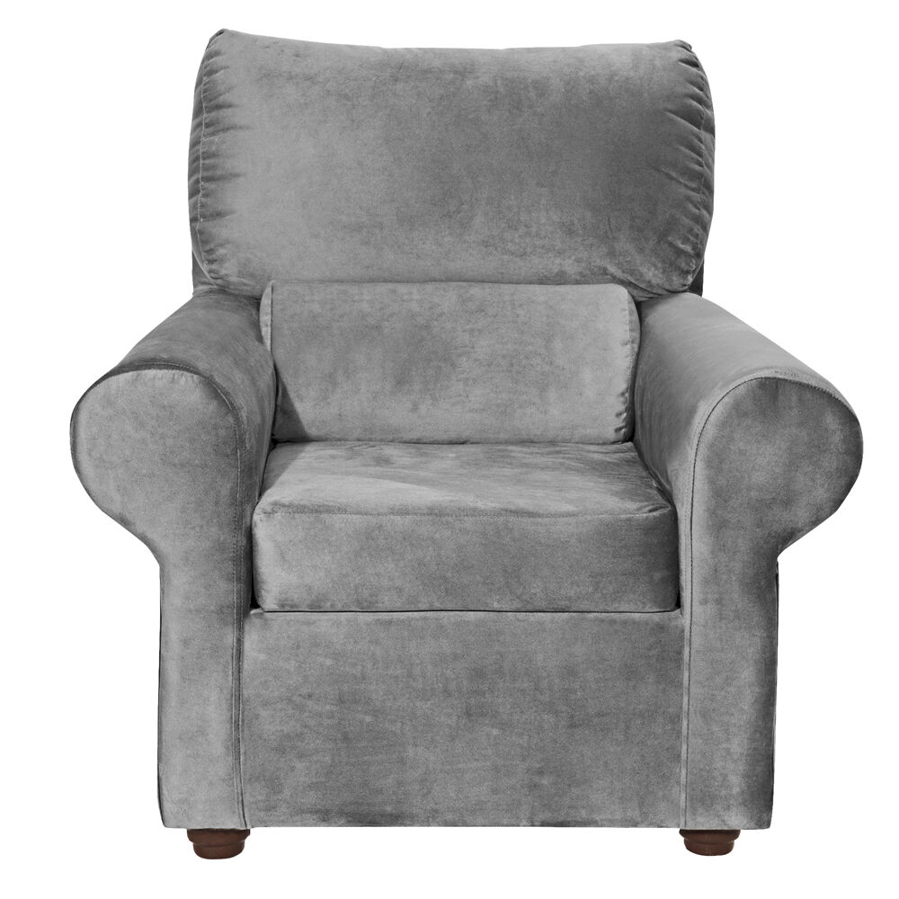 Sillon 1c Beron Felpa Gris 95 X90 X 100 image number 0.0