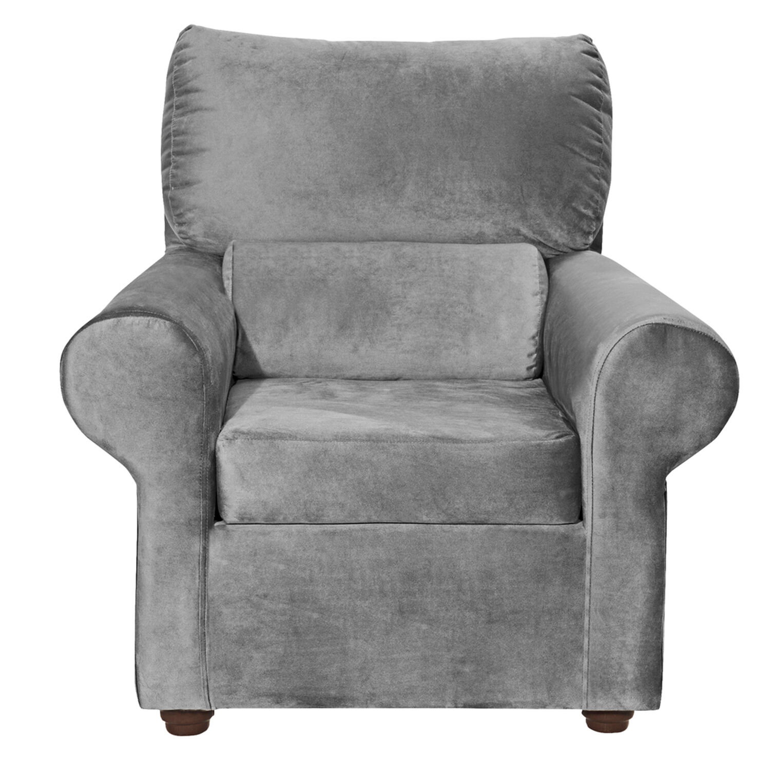Sillon 1c Beron Felpa Gris 95 X90 X 100 image number 0.0