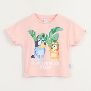 Polera Mc Toddlera Palmeras Bluey