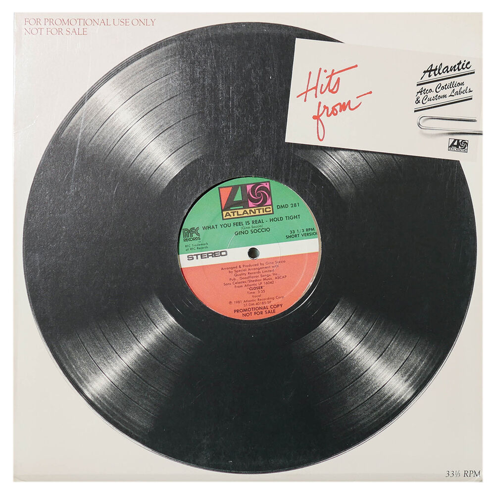 Gino Soccio - What You Feel Is Real - Hold Tight | 12" Maxi Single Usado image number 0.0