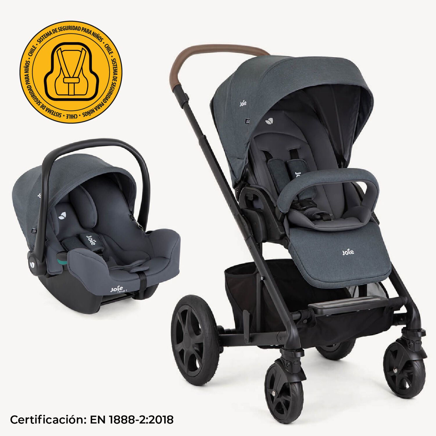 Coche Travel System Chrom Trio Ember Joie image number 9.0