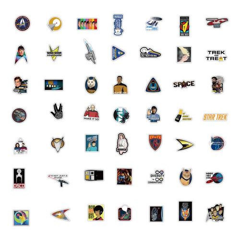 Set Stickers Calcomonias Star Trek Kirk Spock image number 4.0