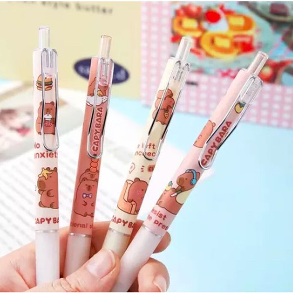 Set De 4 Lapices Tinta Gel De Capybara image number 3.0
