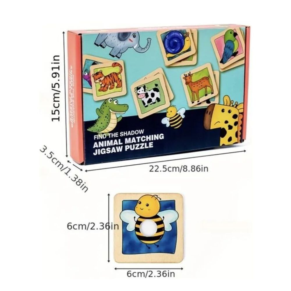 Juego De Mesa Para Ni&ntilde;os Animales Deslizantes Puzzle image number 2.0