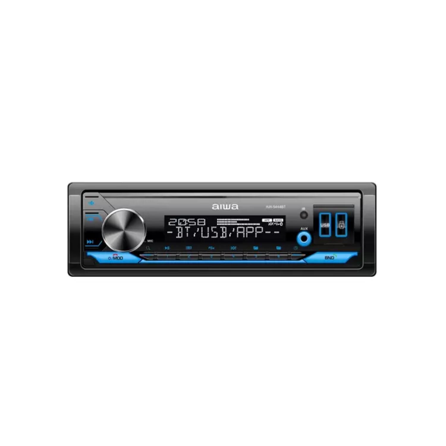 Radio 1 Din Bluetooth Usb Aux Fm Am Control Aw5444bt Aiwa image number 0.0